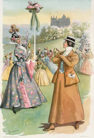 She won't bow to the hat by Charles Jay Taylor Oil Painting