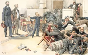 The only thing that would scare our thick-skinned senators by Charles Jay Taylor Oil Painting