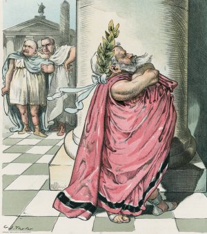 Too much like Caesar by Charles Jay Taylor Oil Painting