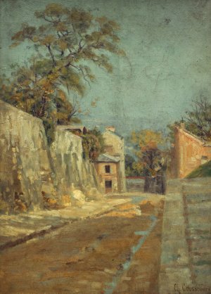 La Rue des Saules a Montmartre by Charles Jean Coussediere Oil Painting
