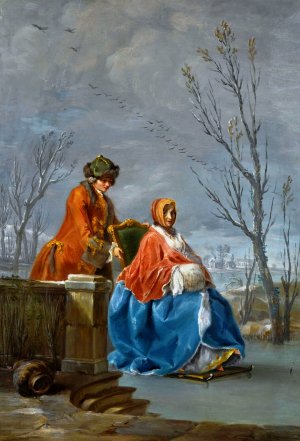 Winter by Charles-Joseph Flipart Oil Painting