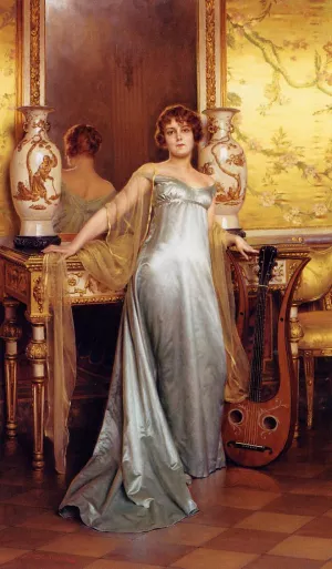 After the Concert Oil painting by Charles Joseph Soulacroix