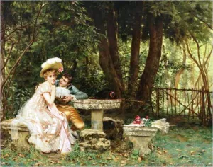 Dare I by Charles Joseph Soulacroix Oil Painting