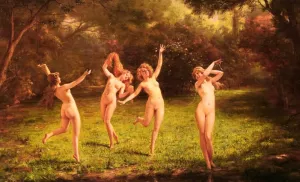 Spring by Charles Joseph Soulacroix Oil Painting