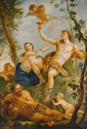 The Triumph Of Bacchus by Charles-Joseph Natoire Oil Painting