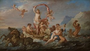 Triumph of Amphitrite by Charles-Joseph Natoire Oil Painting