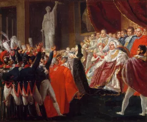 S. A. R. Monseigneur le duc de Bordeaux presente au peuple et a l'armee par S. A. R. Madame la duchesse de Berry by Charles Lafont Oil Painting