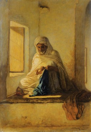 Arab Tailor by Charles Landelle Oil Painting
