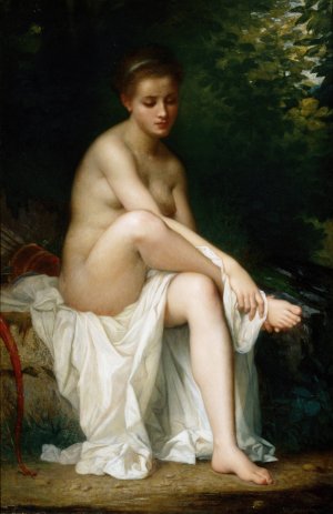 Ismenie, Nymph of Diana by Charles Landelle Oil Painting