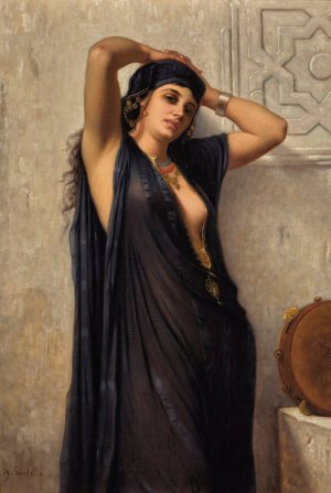L'orientale by Charles Landelle Oil Painting