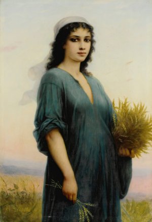 The Gleaner by Charles Landelle Oil Painting