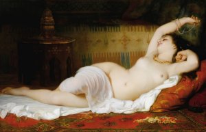 The Waking Up by Charles Landelle Oil Painting