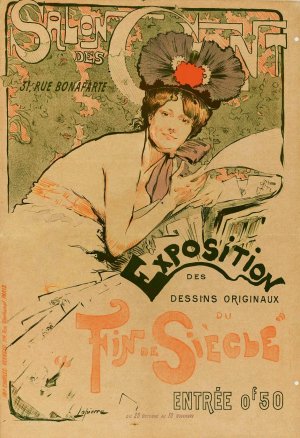 Poster for an exhibition of the Salon des Cent by Charles Lapierre Oil Painting