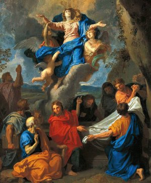 Assumption Of The Virgin by Charles Le Brun Oil Painting
