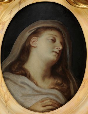 Effigie funeraire d'Henriette Selincart by Charles Le Brun Oil Painting