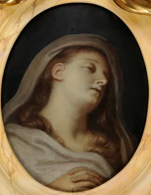 Effigie funeraire d'Henriette Selincart by Charles Le Brun Oil Painting