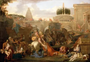 The Massacre Of The Innocents by Charles Le Brun Oil Painting