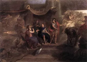 The Resolution of Louis XIV to Make War on the Dutch Republic Oil painting by Charles Le Brun