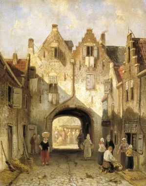 The Old Gate by Charles Leickert Oil Painting
