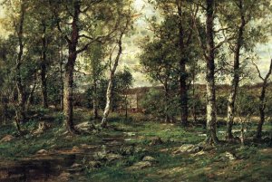 Landscape with Birch Trees, Scalp Level