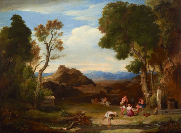Classical landscape  by Charles Lock Eastlake - Hand-Painted Oil Painting Reproduction