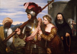 The Champion by Charles Lock Eastlake Oil Painting