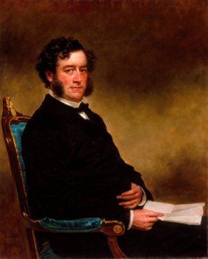 Portrait of a Gentleman by Charles Loring Elliott Oil Painting