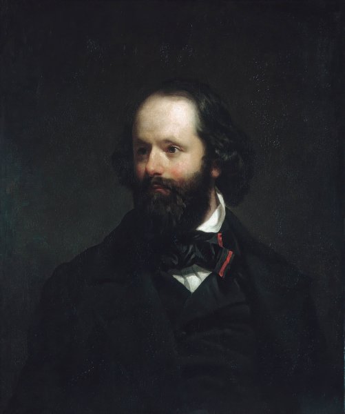 Portrait of the Artist  by Charles Loring Elliott - Hand-Painted Oil Painting Reproduction