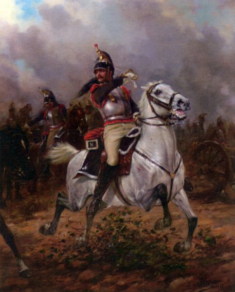 Main Product Photo of Leading the Charge Painting by Charles Louis Kratke