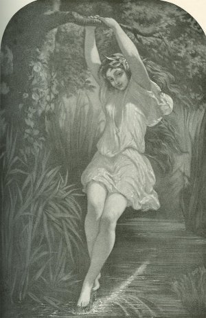 Undine Oil painting by Charles Louis Mueller
