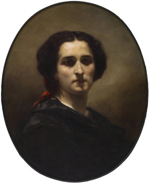 A Portrait by Charles Louis Muller Oil Painting