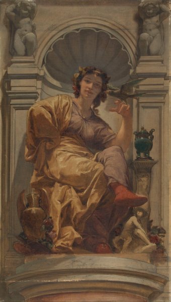 Main Product Photo of La fantaisie  Painting by Charles Louis Muller