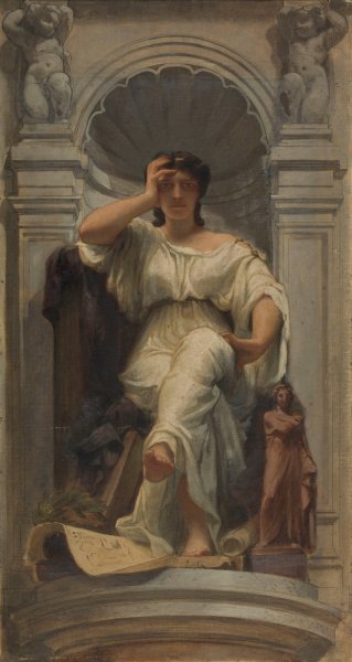 Main Product Photo of La pensee  Painting by Charles Louis Muller