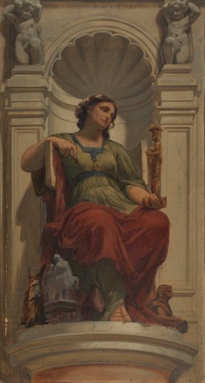 l'invention by Charles Louis Muller Oil Painting
