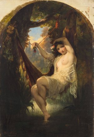 Nymph Of The Woods by Charles Louis Muller Oil Painting