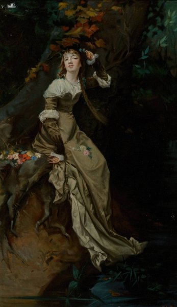 Main Product Photo of Ophelia Painting by Charles Louis Muller