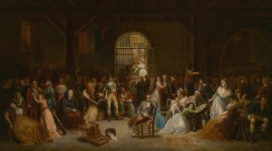 The Roll Call of the Last Victims of the Terror by Charles Louis Muller Oil Painting