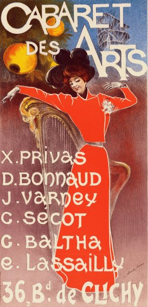 Cabaret Des Arts by Charles Lucas Oil Painting