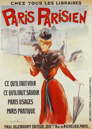 Chez Tous Les Libraires Paris Parisien by Charles Lucas Oil Painting