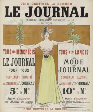 Le Journal by Charles Lucas Oil Painting