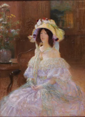 En souvenir de Gavarni by Charles-Lucien Leandre Oil Painting