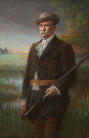 Henry Vasnier en tenue de chasse by Charles-Lucien Leandre Oil Painting