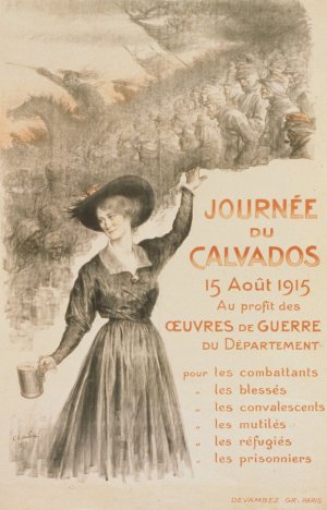 Journee du Calvados. 15 aoot 1915. Au profit des oeuvres de guerre du Departement by Charles-Lucien Leandre Oil Painting