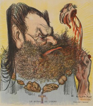 Le repas de l'ogre by Charles-Lucien Leandre Oil Painting