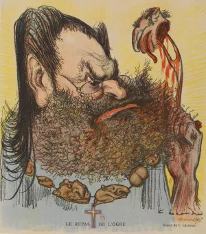 Le repas de l'ogre by Charles-Lucien Leandre Oil Painting