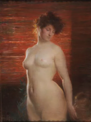 Modestie Oil painting by Charles-Lucien Leandre