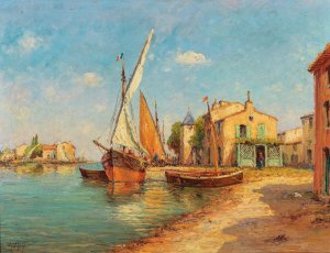 Etang de Berre by Charles Malfroy Oil Painting