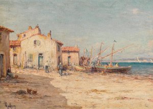Martigues Port by Charles Malfroy Oil Painting