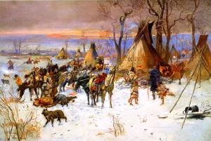 Indian Hunters' Return painting by Charles Marion Russell