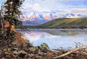 Lake McDonald Oil painting by Charles Marion Russell